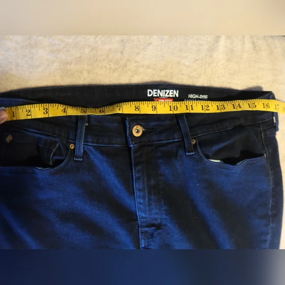 Levi's Denizen High Rise Ankle Skinny Blue Jeans Size 12/13 - Picture 9 of 11
